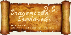 Dragomirka Somborski vizit kartica